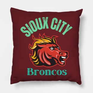 Sioux City broncos Pillow