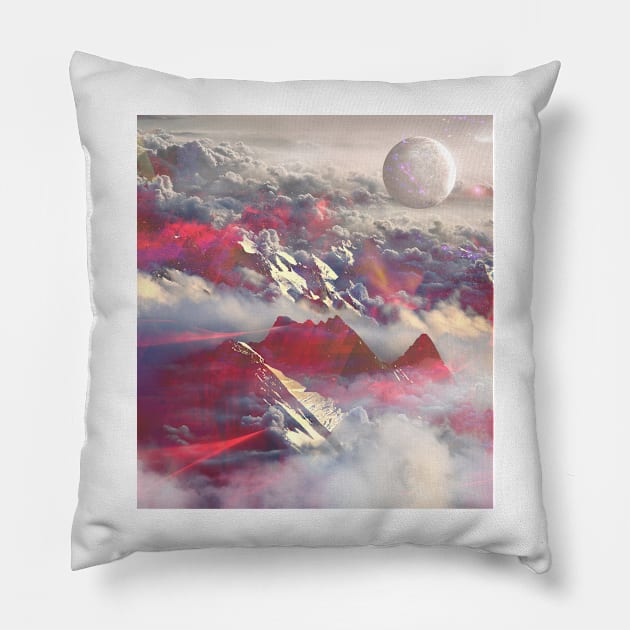 Above the clouds Pillow by mikath