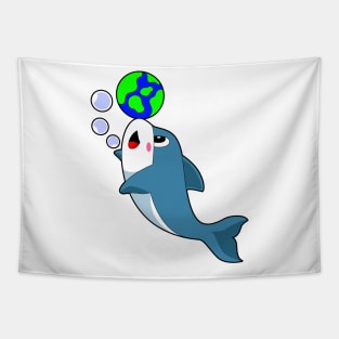 Dolphin Earth Tapestry