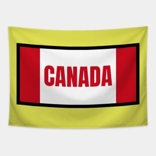 Canadian Flag Colors Tapestry