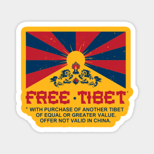 FREE TIBET * WITH PURCHASE OF ANOTHER TIBET Magnet