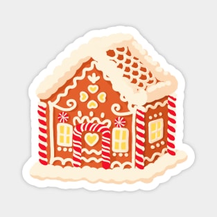 Gingerbread House - Christmasm Cookies - ticker Magnet