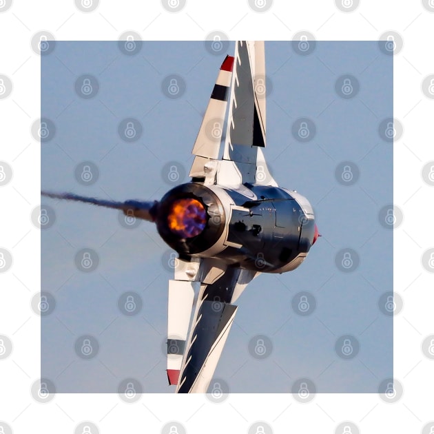 Thunderbird F-16C Afterburner Close-Up by acefox1