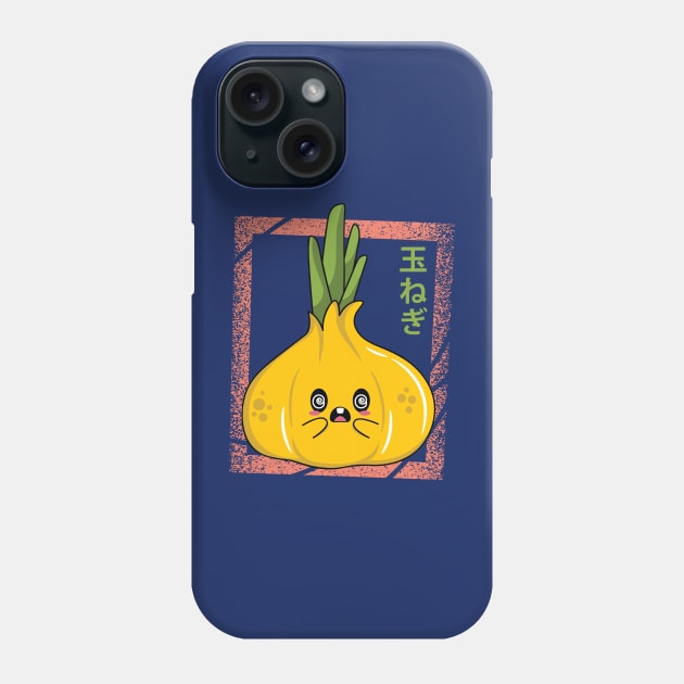 Kawaii Onion Phone Case by spacedowl