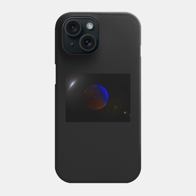 THROUGH THE LENS SUPER BLOOD WOLF MOON Phone Case by dumbodancer