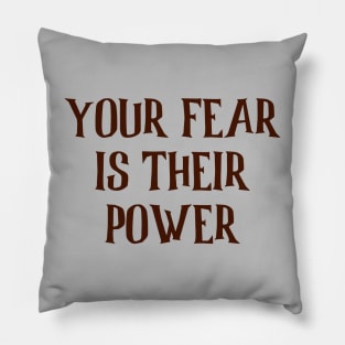 Banksy Your Fear Is Their Power Pillow