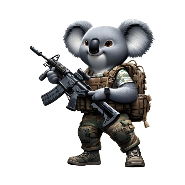 Tactical Koala by Rawlifegraphic