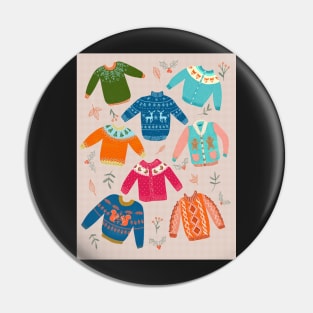 Sweater weather illustration Pin