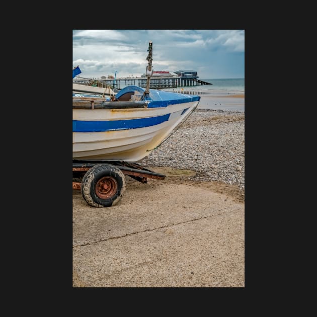 Crab fishing boat on Cromer beach, Norfolk by yackers1