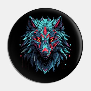 Sythwave Wolf Head Pin