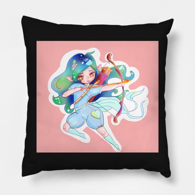 Cute Elf Pillow by Juame