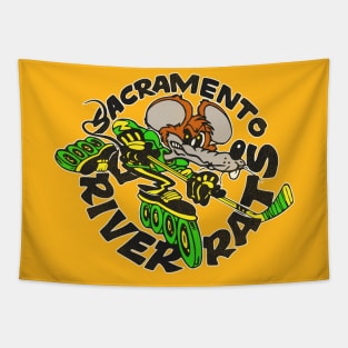 Defunct Sacramento Rats Roller Hockey Tapestry