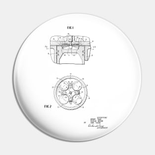 Internal Combustion Engine Vintage Patent Hand Drawing Pin