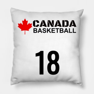 Canada Basketball Number 18 Design Gift Idea Pillow