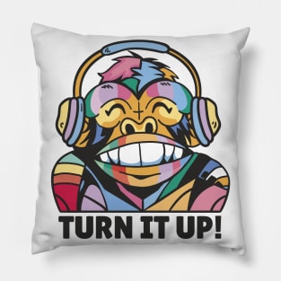 Colorfull Monkey P R t shirt Pillow