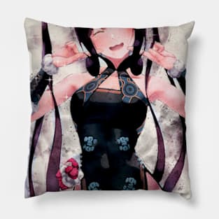 Yang Guifei Anime Watercolor Pillow