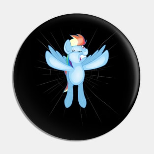 Rainbow Crash Pin