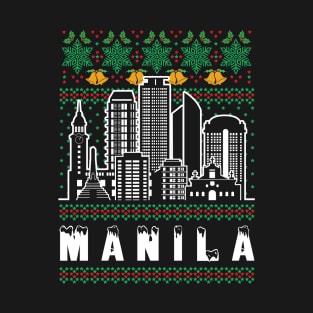 Manila Philippines Ugly Christmas T-Shirt