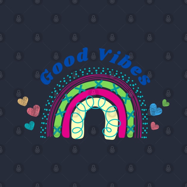 Good Vibes Rainbow Design by TINRO Kreations