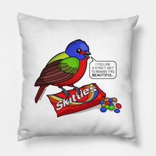 Painted Bunting by Zoodraws, Ver 2 Pillow