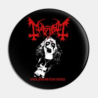 Mayhem  OUT FROM THE DARK Pin