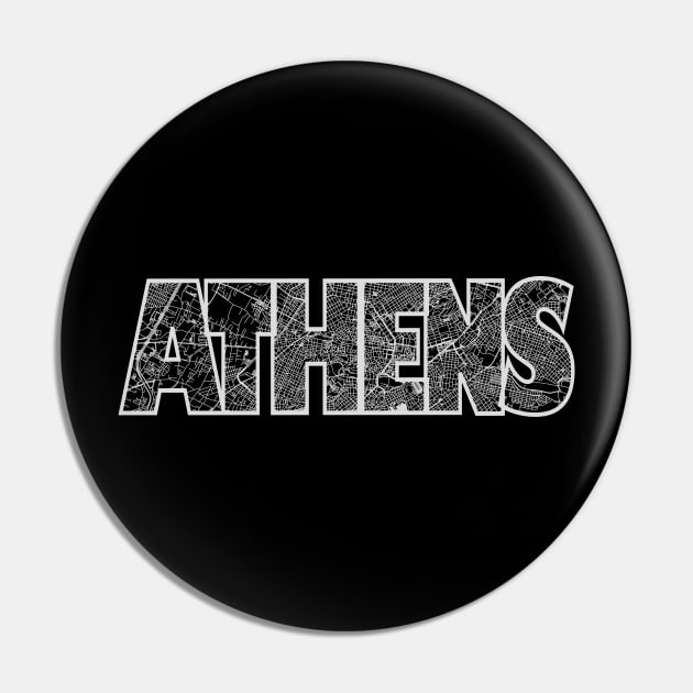 Athens Street Map Pin by thestreetslocal