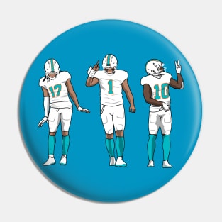 miami trio Pin