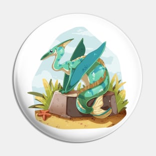 Pterodactyl mermaid Pin