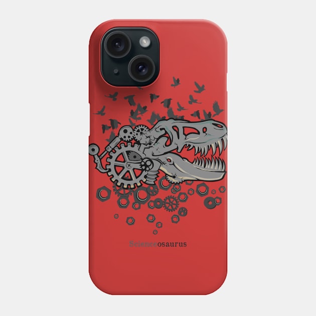 Steampunk T-Rex Phone Case by Scienceosaurus