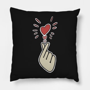 Finger Heart Kpop Songalag Hateu Pillow