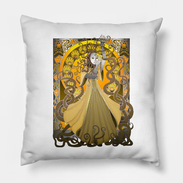 Yellow King Type II Pillow by HintermSpiegel