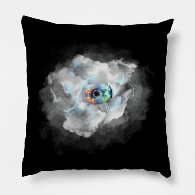 Celestial Storm Monster Pillow by SirGreenKnight