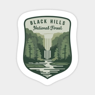 Black Hills National Forest Waterfall Emblem Magnet