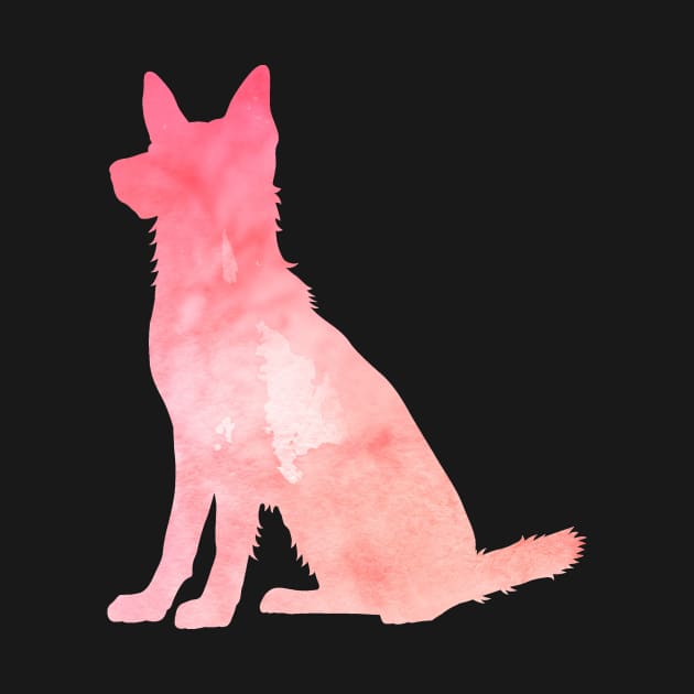 Pink German Shepherd by TheJollyMarten