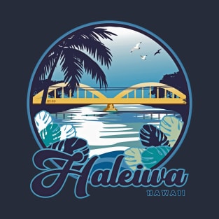 Haleiwa (Rainbow) Bridge on Oahu T-Shirt