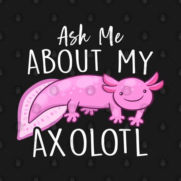 Axolotl Shirt for Kids Boys Girls - Funny Axolotls Lovers by Boneworkshop