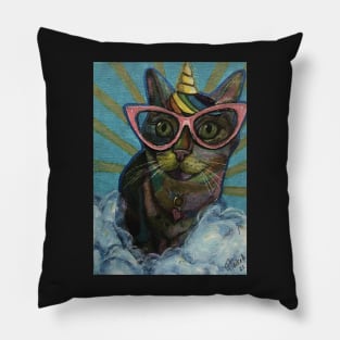 Cat-icorn vibes Pillow