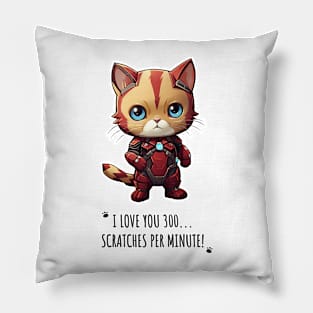 Meow-nificent Iron Cat Pillow
