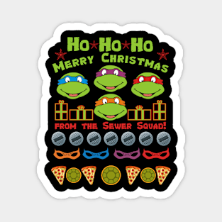 TMNT Ho Ho Ho Gifts - Sewer Squad Magnet