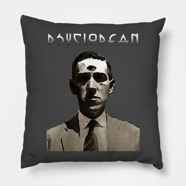 Psyclopean - Third Eye Of Lovecraft- Lovecraft, Mythos, Dark Ambient Pillow by AltrusianGrace