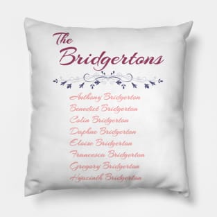 The Bridgerton Siblings Pillow