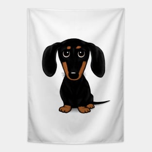 Cute Wiener Dog | Black and Tan Dachshund Tapestry