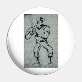 Baseball Slugger Pin