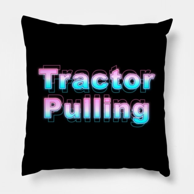 Tractor Pulling Pillow by Sanzida Design