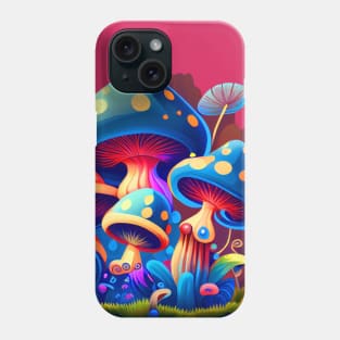 Funny Magic Mushrooms Group Phone Case