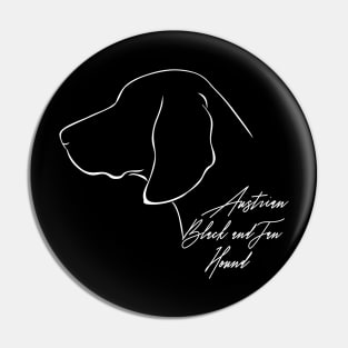 Proud Austrian Black and Tan Hound profile dog lover Pin