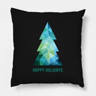 Abstract geometric Christmas tree Pillow