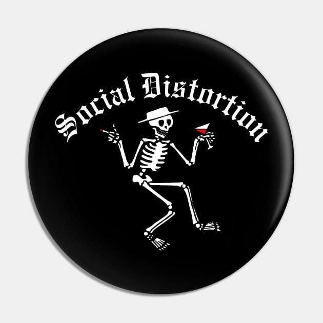 Social Distortion Skelly Pin by dive such