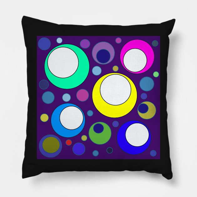 mid century pop art pattern Pillow by pauloneill-art