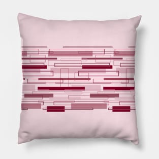 rectangles, outlines, stripes Pillow